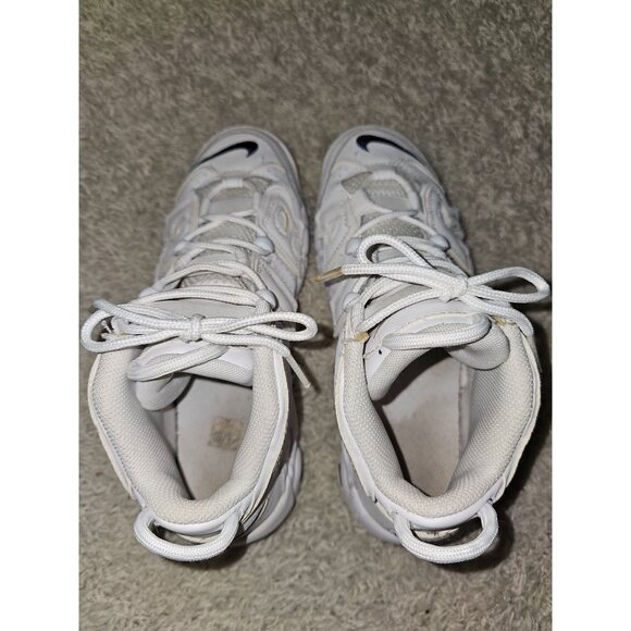 Nike Air More Uptempo GS 'White Midnight Navy' size 7y - Picture 5 of 8